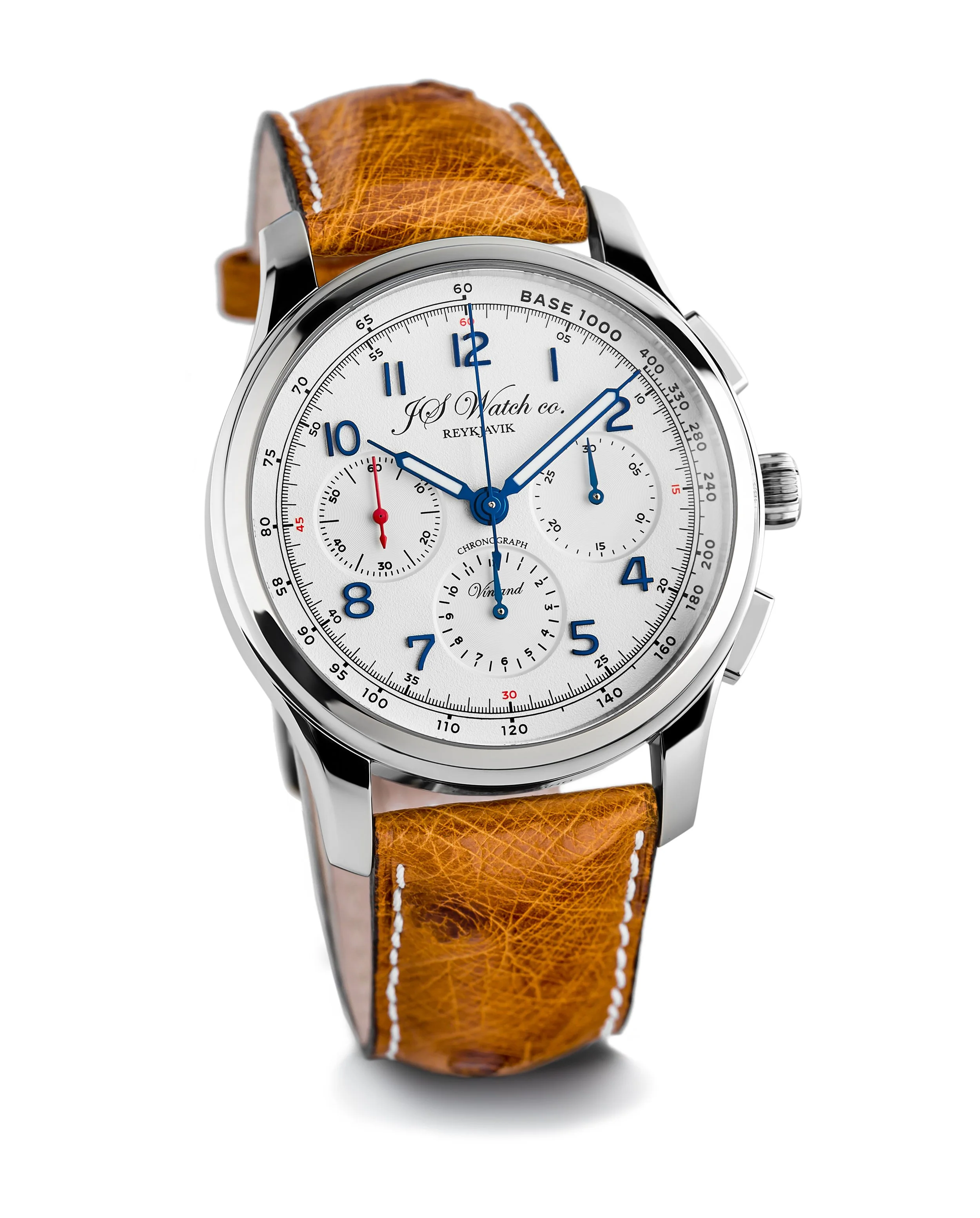 JS Watch Company Reykjavik — Vínland Chronograph Tachymeter - White